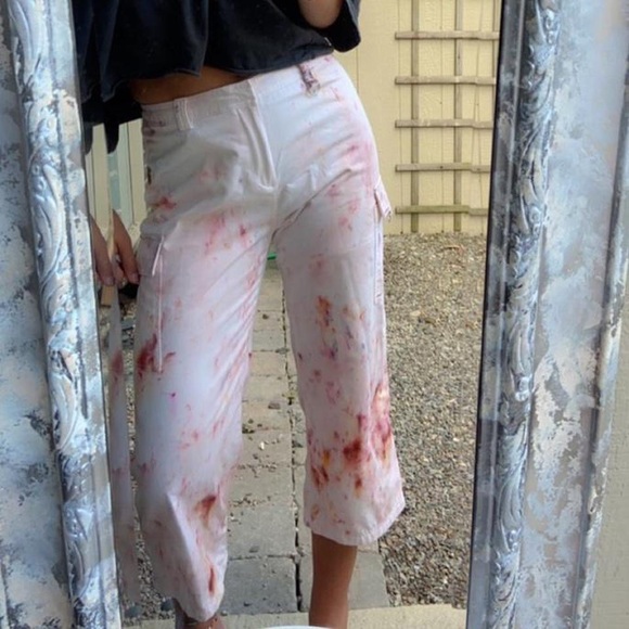 Upcycled and repurposed Dockers cropped pants 🌈 - Picture 1 of 4